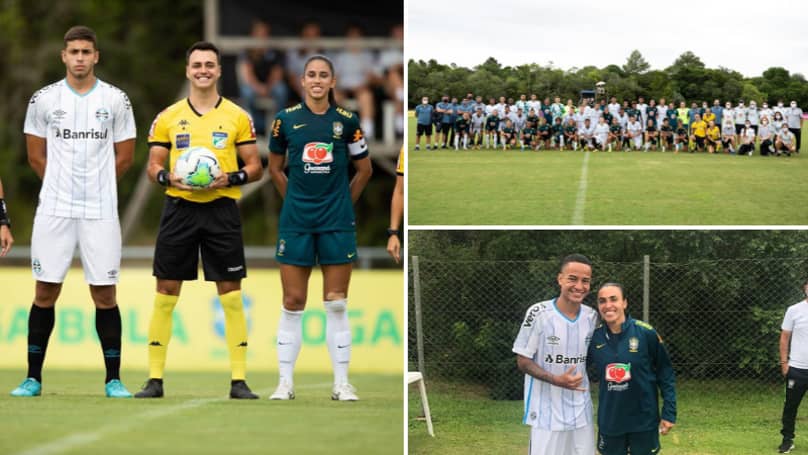 Gremio Men S Under 16s Beat Brazil Women S National Team 6 0 In Intergender Match