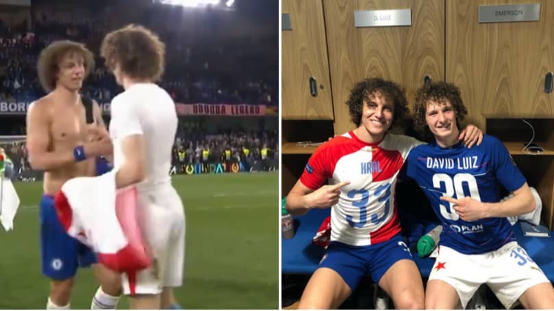 The Hilarious Moment David Luiz Met David Luiz After Last Night S Game Sportbible