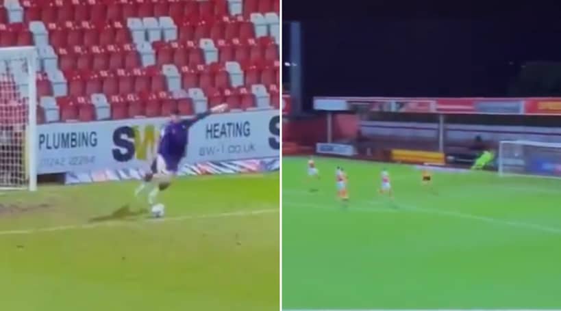 Goalkeeper Scores Spectacular Direct Strike From His Own Goal Kick