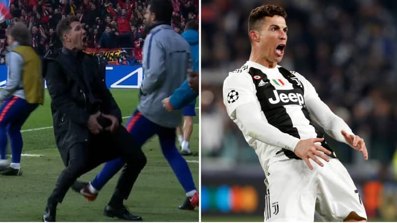 Diego Simeone Responds To Cristiano Ronaldo Imitating His 'Cojones' Celebration - SPORTbible