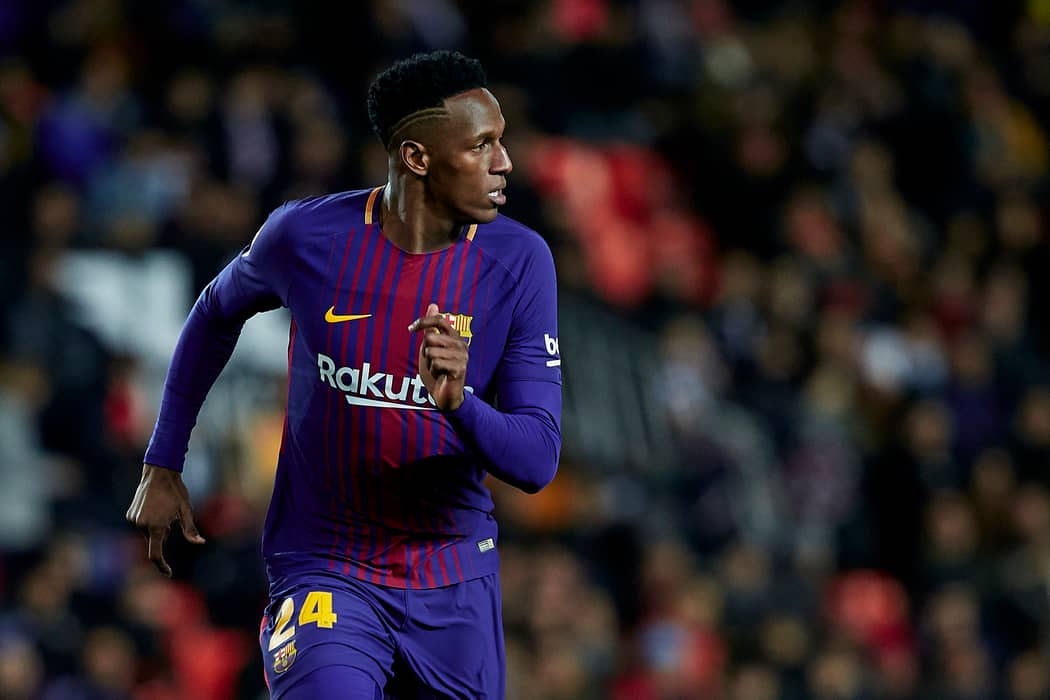 Watch Barcelona S Yerry Mina Celebrated His Penalty By Busting Out Some Shapes Sportbible