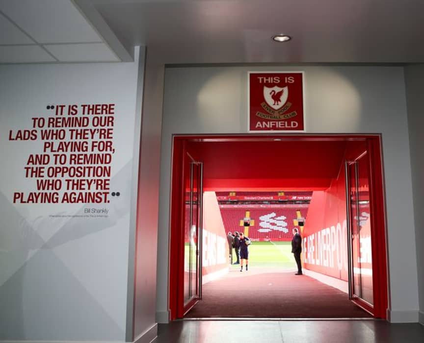 Liverpool Players Will Now Be Allowed To Touch The This Is Anfield Sign Sportbible