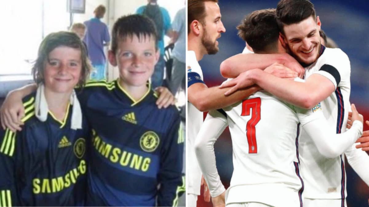 Long Time Best Mates Declan Rice And Mason Mount Realise Every Child S Dream In Scoring For England