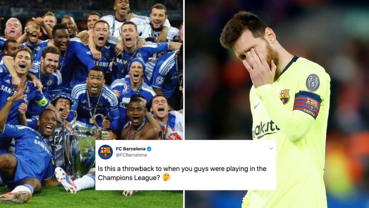 Chelsea And Barcelona Engage In Champions League Banter Ahead Of Friendly Sportbible