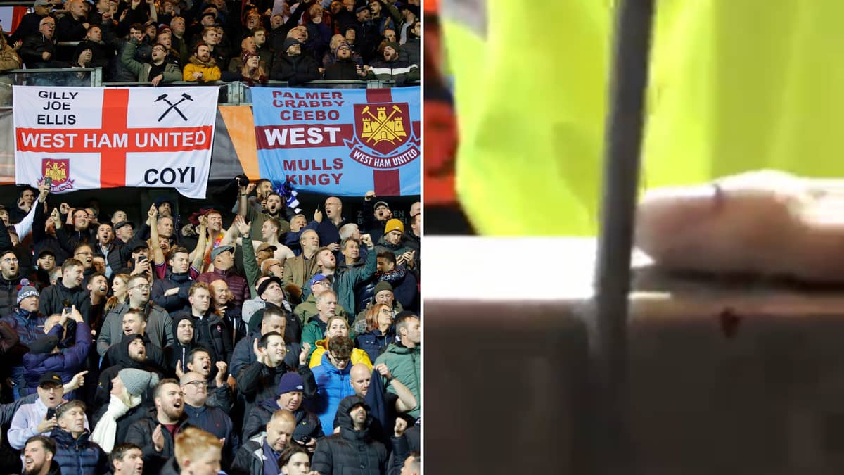 a west ham fan lost their finger during genk match