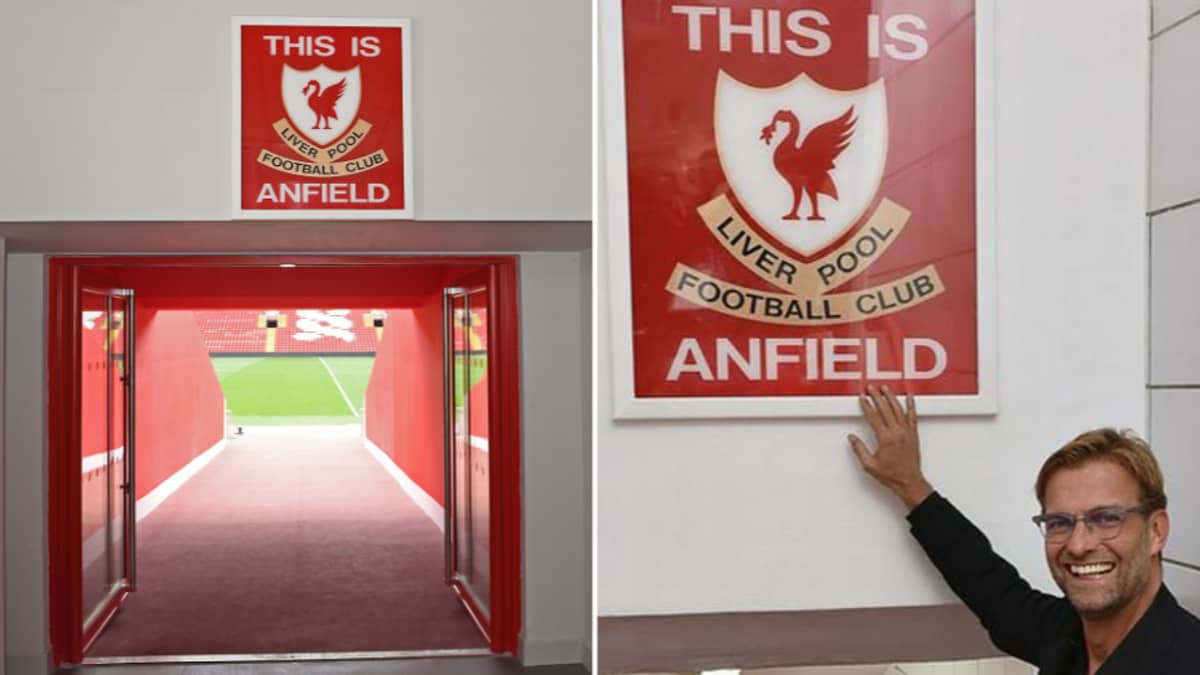 Liverpool Players Will Now Be Allowed To Touch The This Is Anfield Sign Sportbible