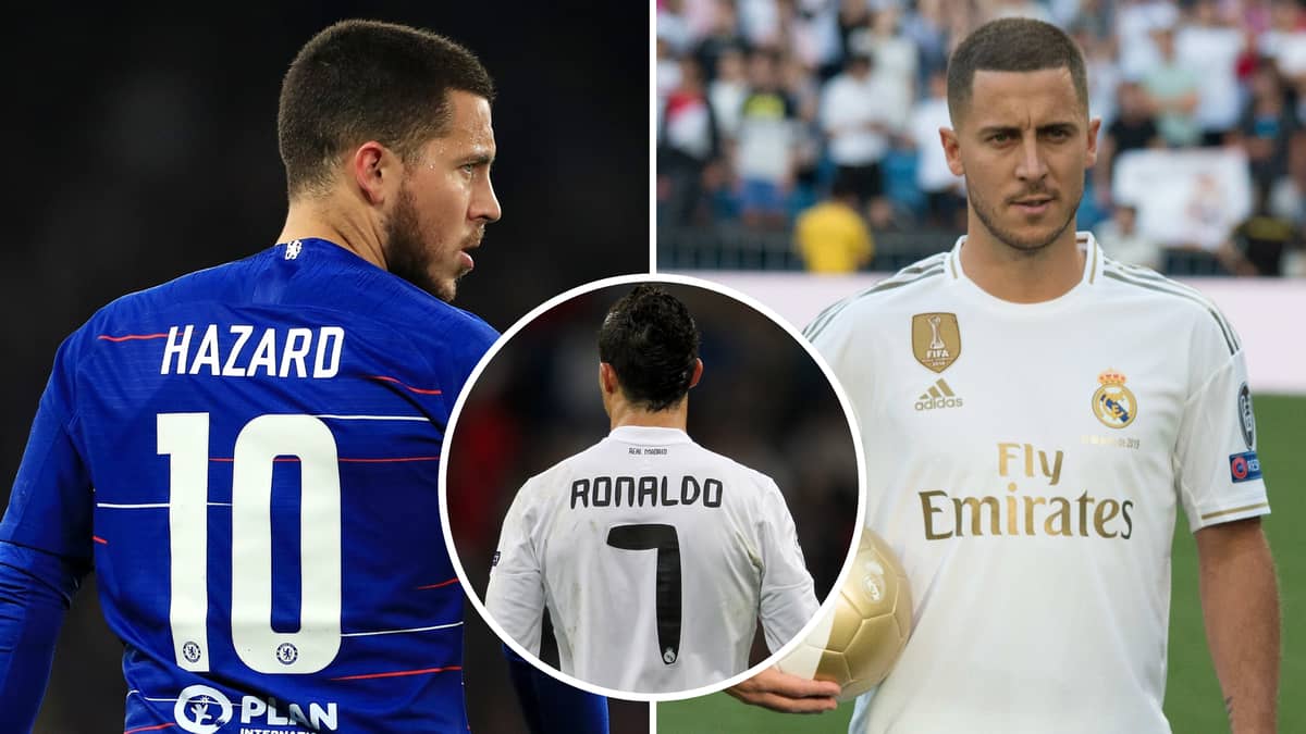 Eden Hazard's Real Madrid shirt number confirmed: £130m signing to follow  Cristiano Ronaldo with No.7 jersey, London Evening Standard