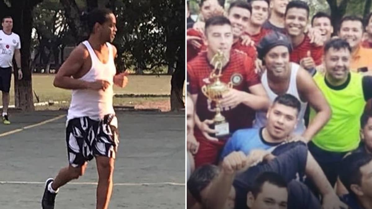 First Footage Of Ronaldinho Playing Prison Futsal Has Been Released Sportbible