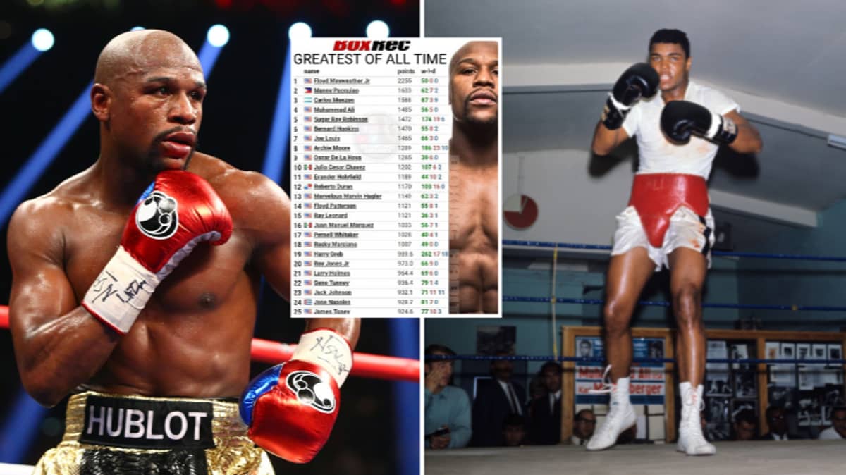 Floyd Mayweather Named Greatest Boxer Ever By Boxrec With Muhammad Ali Fourth 