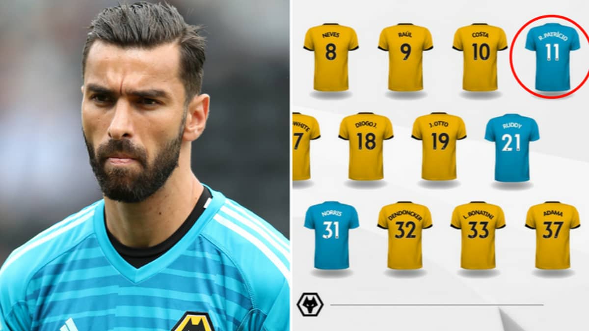 Rui Patricio Has Chosen To Take The Number 11 Shirt Sportbible