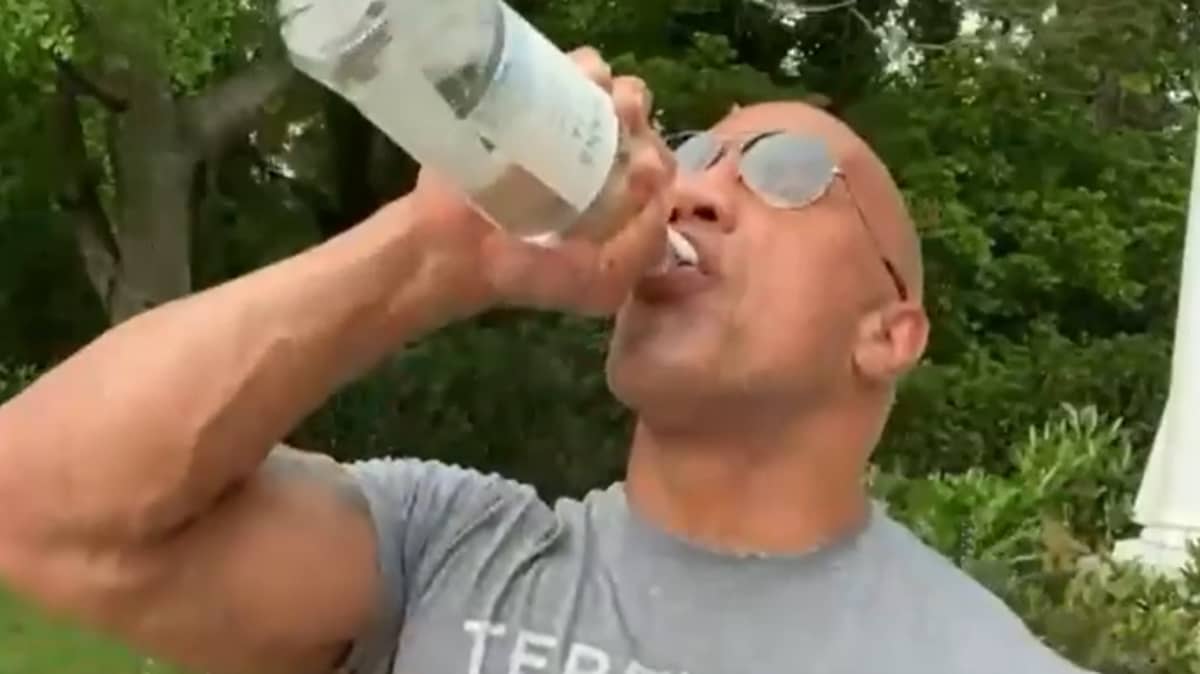 Dwayne The Rock Johnson Downs Half Bottle Of Tequila Without Flinching