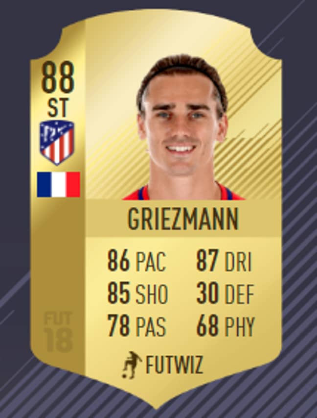 Antoine Griezmanns 99 Rated Card On Fifa 18 Is The Greatest Ever