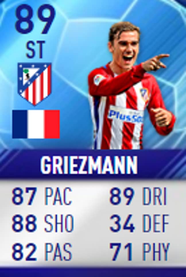 Antoine Griezmanns 99 Rated Card On Fifa 18 Is The Greatest Ever