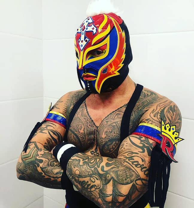 Wwe Legend Rey Mysterio Shares Rare Unmasked Picture Of Himself Sportbible