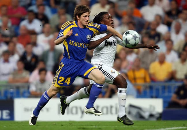 Royston Drenthe (right) representing Real Madrid in the Champions League. (Image Credit: PA)