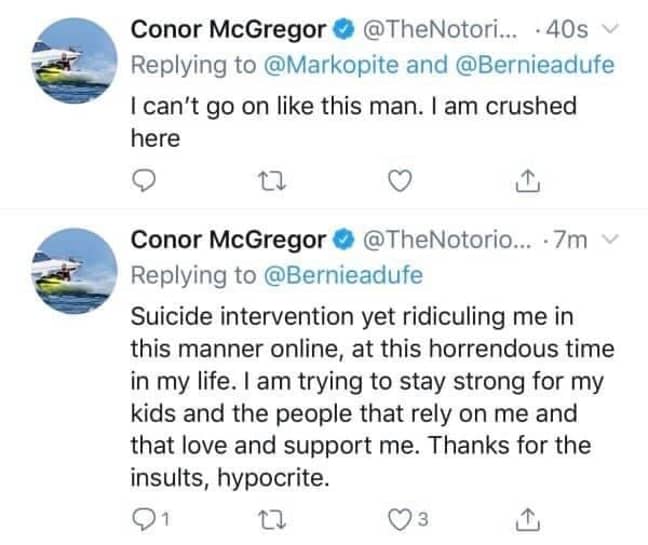 Conor Mcgregor Deletes Worrying Tweets After Being Arrested For Alleged Sexual Assault Sportbible