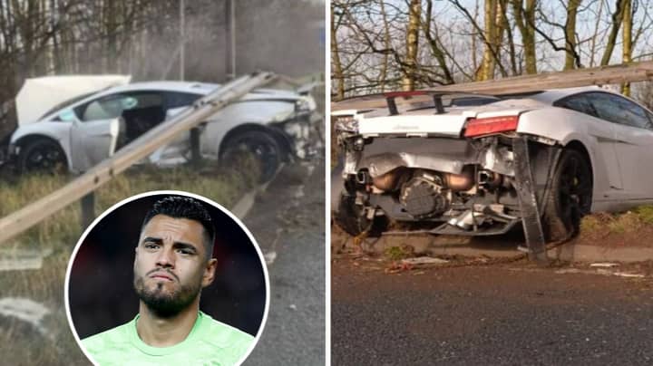 Sergio Romero Crashes £170,000 Lamborghini On The Way To Manchester United  Training - SPORTbible