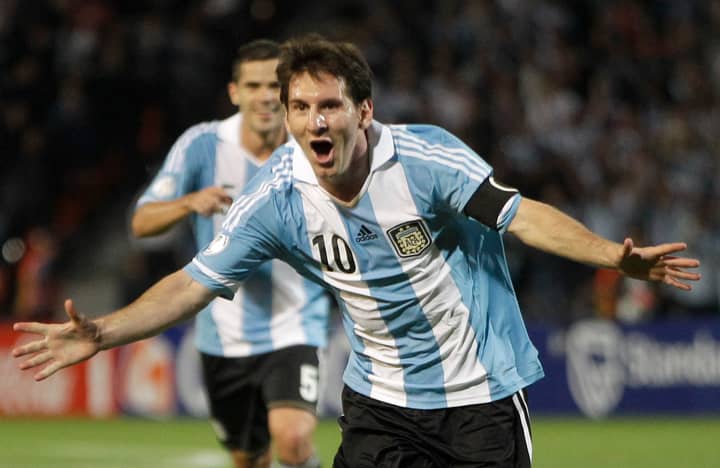 Messi Authentic Argentine Shirt, Final WC 2022 - CharityStars