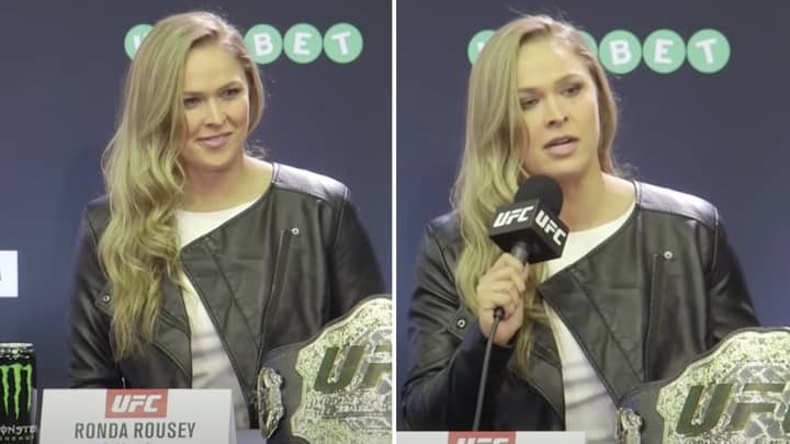 Ufc Legend Ronda Rousey Met With Applause For Brilliant Response To