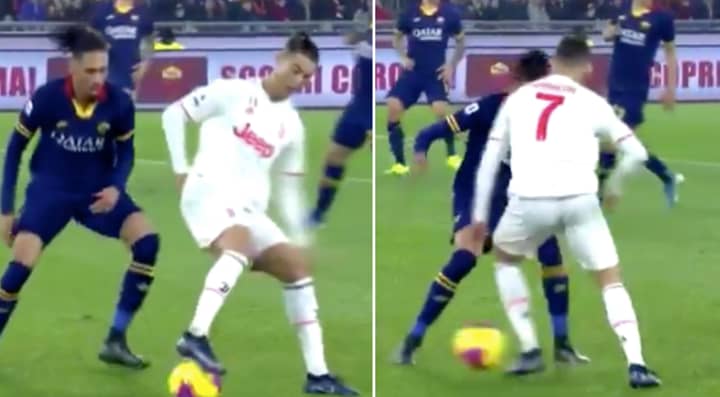 Cristiano Ronaldo Sends Chris Smalling Back To England With Insane Skill Sportbible