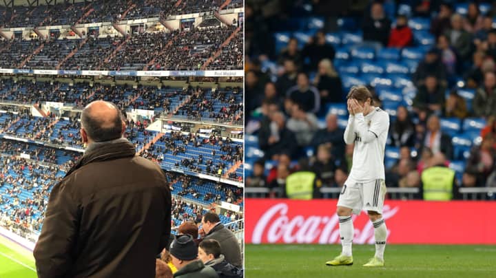 There Were 30 000 Empty Seats At The Bernabeu Last Night As Real Madrid Lose Again Sportbible