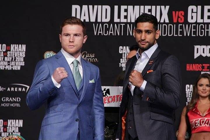 Live Amir Khan Saul Alvarez Weigh In Sportbible