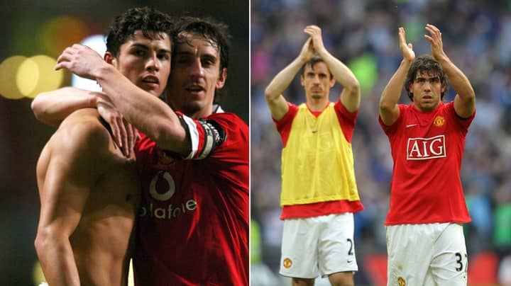 Gary Neville Names Cristiano Ronaldo And Carlos Tevez In Overseas Manchester United Xi