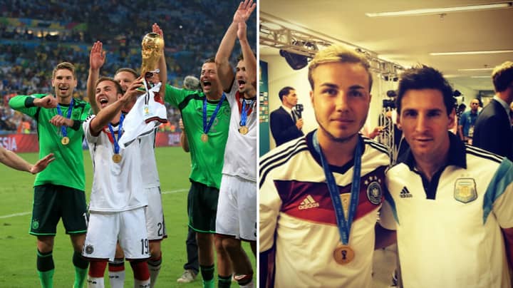 Mario Gotze Ran To Ask Lionel Messi For A Picture After 2014 World Cup Final Sportbible